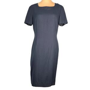 TALBOTS Vintage Linen Blend Dress 14 Italian Fabrics Corpcore Y2K DarkAcademia